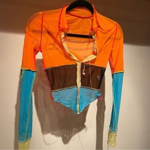 Thrifted Colorful Top